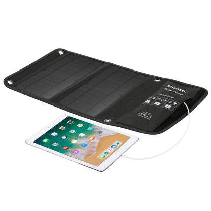 HAWEEL 14W Foldable Solar Panel Charger with 5V / 2.4A Max Dual USB Ports - HOMEYSPHERE