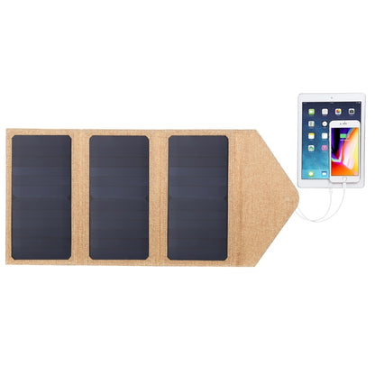 HAWEEL 21W Foldable Solar Panel Charger with 5V 2.9A Max Dual USB Ports(Yellow) - HOMEYSPHERE