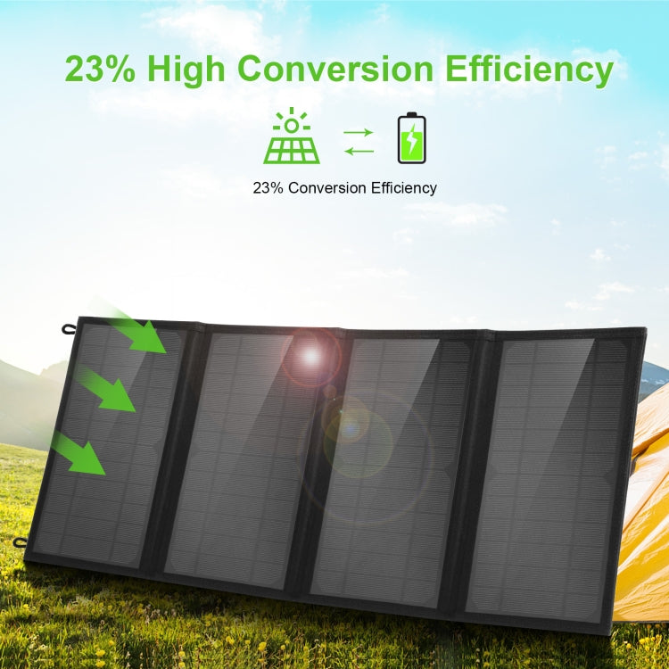 HAWEEL 24W 4 Panels Foldable Solar Panel Charger Bag with 5V / 3.1A Max Dual USB Ports, Support QC3.0 and AFC - HOMEYSPHERE