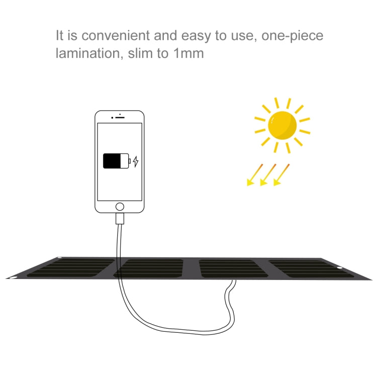 HAWEEL 14W 4-Fold ETFE Solar Panel Charger with 5V / 2.1A Max Dual USB Ports, Support QC3.0 and AFC(Black) - HOMEYSPHERE