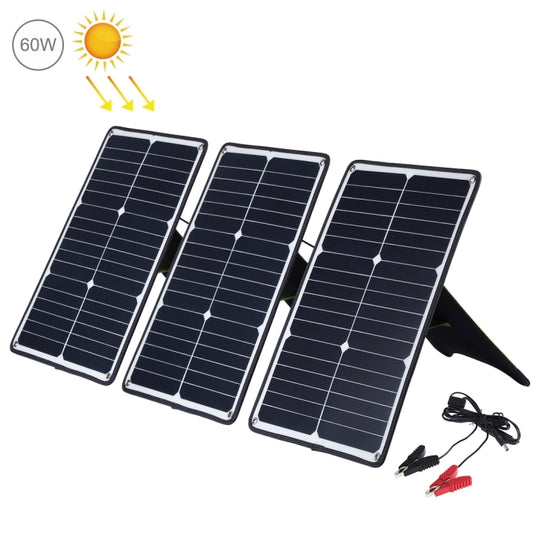 HAWEEL 3 PCS 20W Monocrystalline Silicon Solar Power Panel Charger, with USB Port & Holder & Tiger Clip, Support QC3.0 and AFC(Black) - HOMEYSPHERE