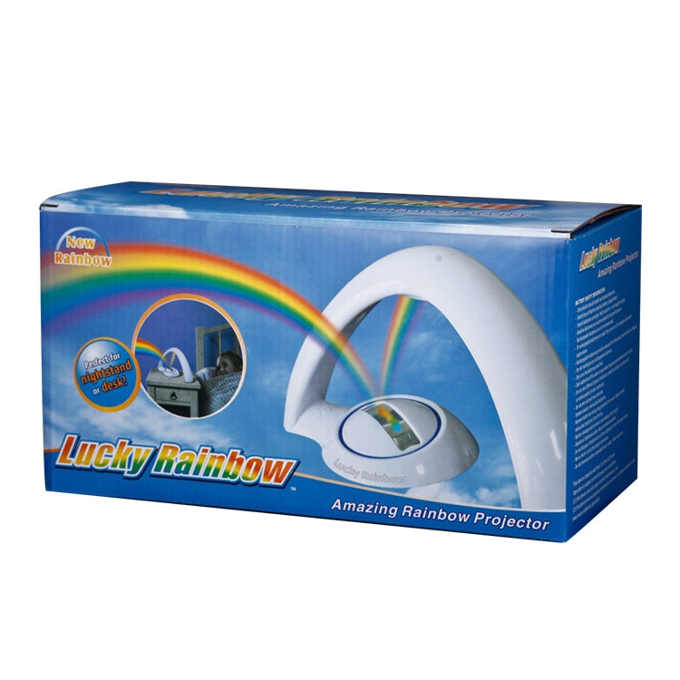 Romantic Rainbow Projection Decorative Lamp Bedside LED Night Light (White) - HOMEYSPHERE