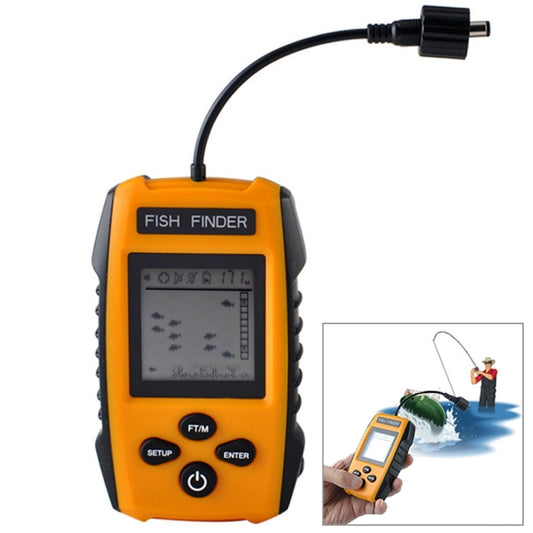 Portable Wired Fish Finder with Sonar Sensor Transducer and LCD Display - HOMEYSPHERE