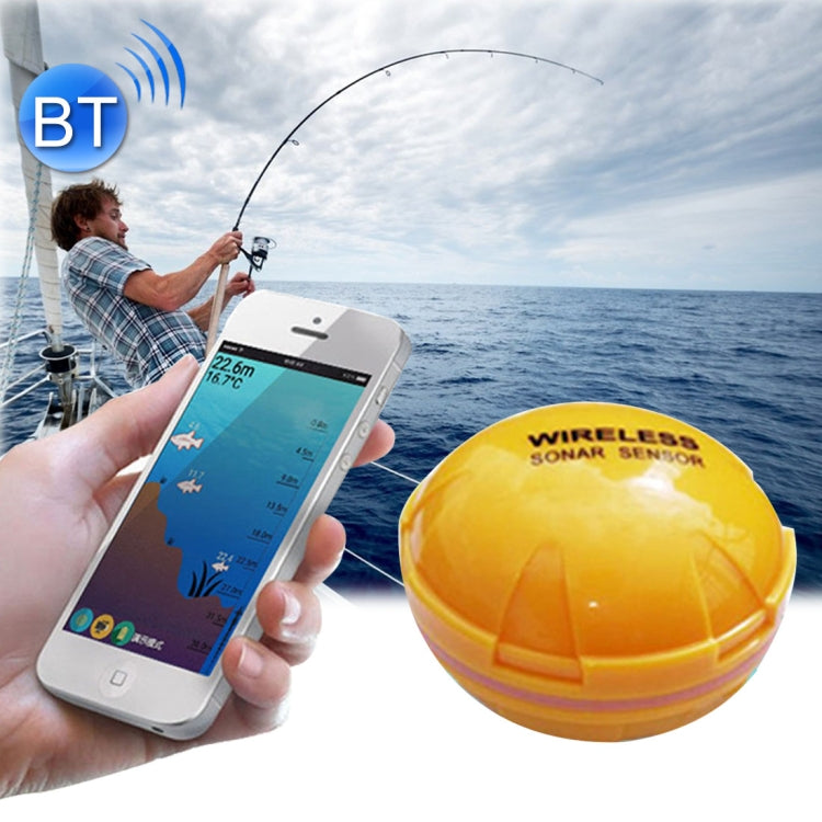 Bluetooth Fish Detector 125KHz Sonar Sensor 0.6-36m Depth Locator Fishes Finder Alarm for iOS & Android Mobile Phones - HOMEYSPHERE