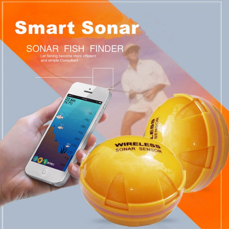 Bluetooth Fish Detector 125KHz Sonar Sensor 0.6-36m Depth Locator Fishes Finder Alarm for iOS & Android Mobile Phones - HOMEYSPHERE