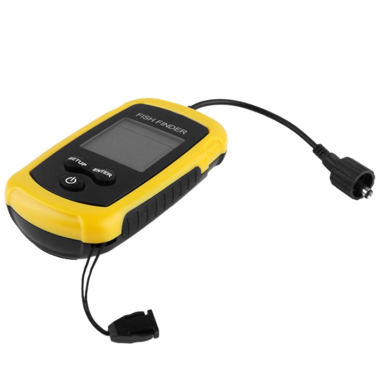 Portable Fish Finder with 2.0 inch Display, Depth Readings From 2.0 to 328ft (0.6-100m)(Yellow) - HOMEYSPHERE