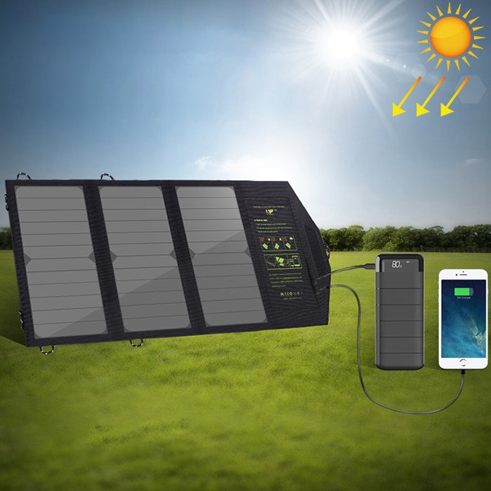 ALLPOWERS 5V 21W Portable Phone Charger Solar Charge Dual USB Output Mobile Phone Charger - HOMEYSPHERE