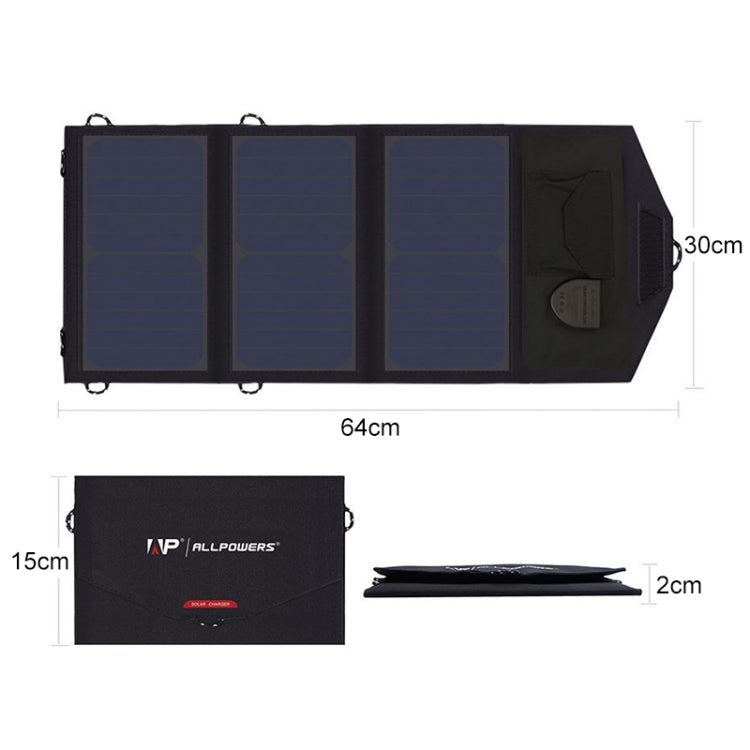 ALLPOWERS 18V 21W Solar Charger Panel Waterproof Foldable Solar Power - HOMEYSPHERE