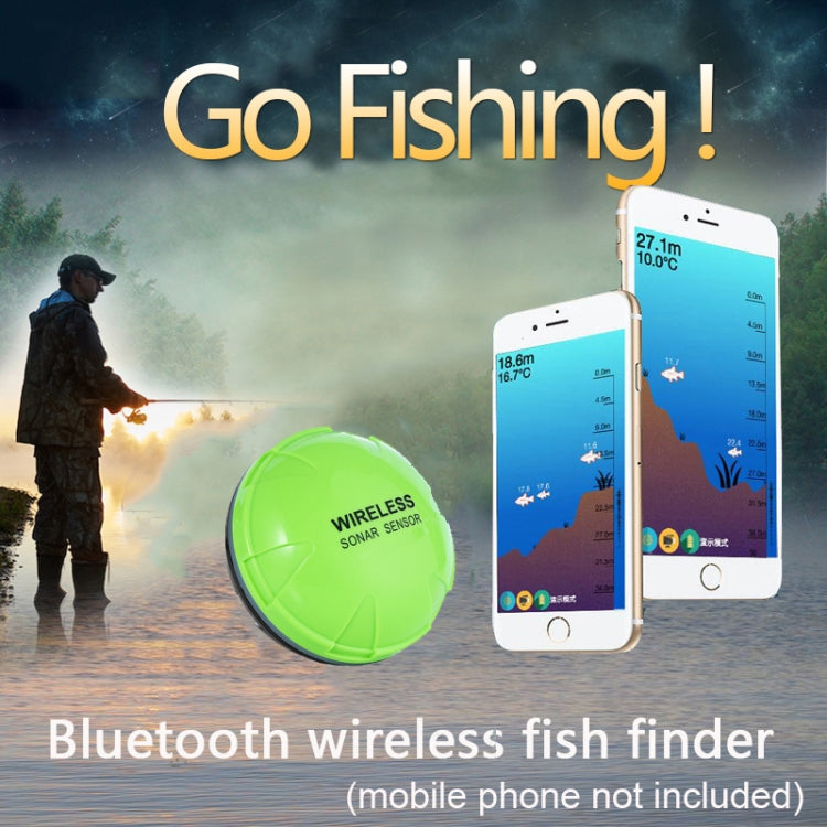 Fish Finder Wireless Mobile Phone Sonar Fish Finder APP Underwater Fish Finder Fishing Fishing Gear(Green) - HOMEYSPHERE