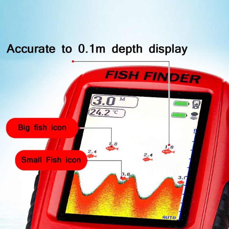 Color HD Screen USB Charging Dot Matrix Fish Finder，Random Color Delivery - HOMEYSPHERE